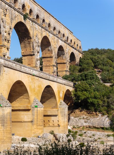 Pont du Gard, Roman aqueduct, France by Unbekannt Unbekannt